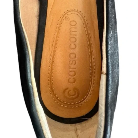 Corso Como Jullia Black Suede Pointed Toe Ballet Flats, Size 5.5 - Picture 3 of 7